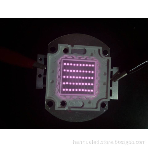50W UV 365/380/395/405/410nm High Power LED Diodes Chip